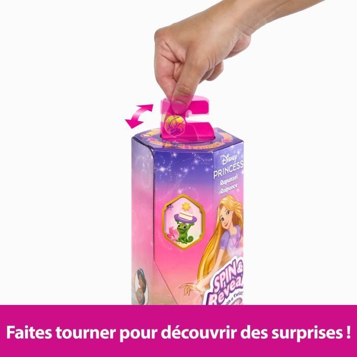 Spin & Reveal Raiponce Mattel Poupée Disney Princesses avec surprises HTV86