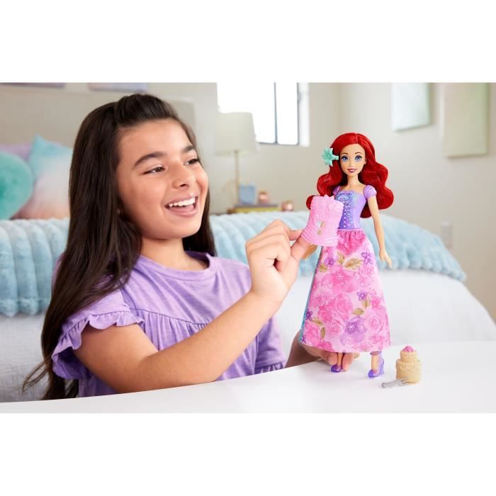 Spin†&†Reveal Ariel Mattel PoupÈe Disney Princesses avec 11†surprises HTV88