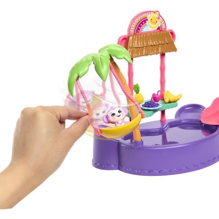 Enchantimals-Piscine singe-Coffret poupÈe et accessoires HTW73