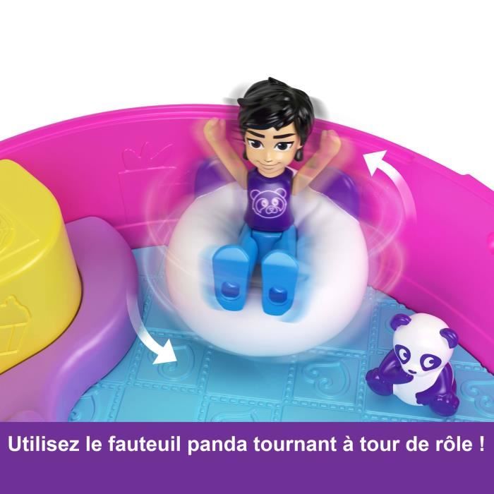 Polly Pocket-Panda Bubble Tea-Coffret avec 2 mini-figurines et panda HWN95