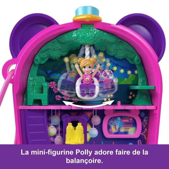 Polly Pocket-Panda Bubble Tea-Coffret avec 2 mini-figurines et panda HWN95