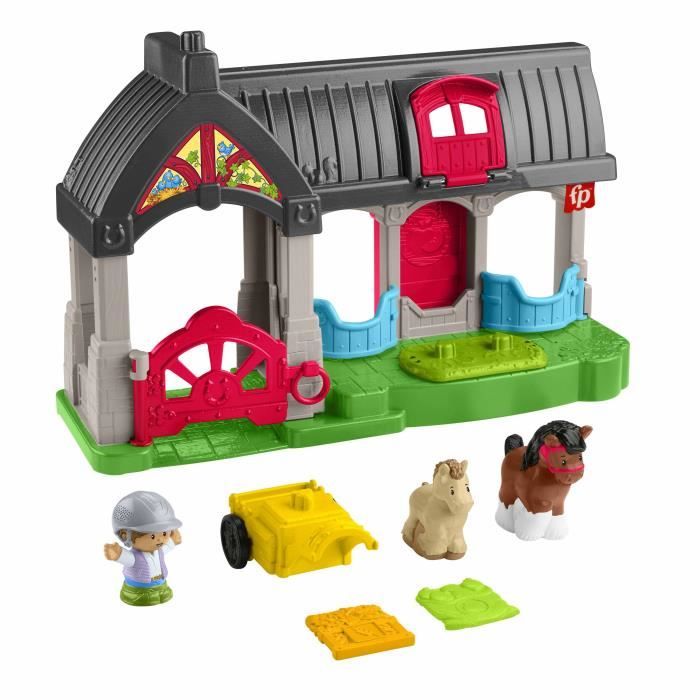 FISHER-PRICE Little People-L'écurie des Joyeux Chevaux avec 6 éléments - Fisher-Price - HWR84