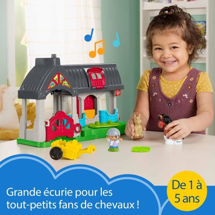FISHER-PRICE Little People-L'écurie des Joyeux Chevaux avec 6 éléments - Fisher-Price - HWR84