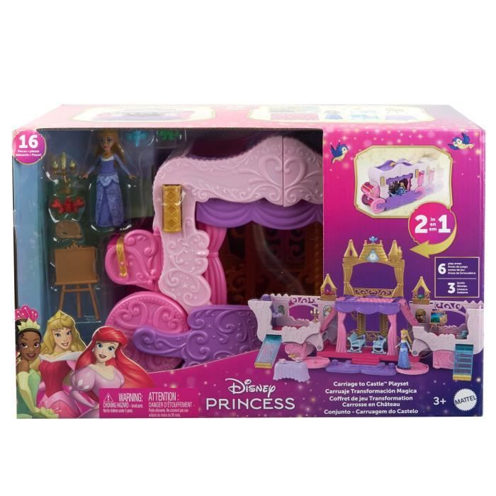 Caleche et Château - Mattel Disney Princesses Coffret avec poupée Aurore HWX17