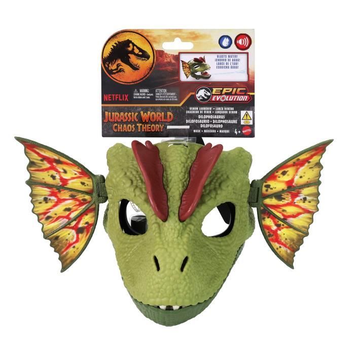 JURASSIC WORLD masque Dilophosaurus Lanceur De Venin HXF55