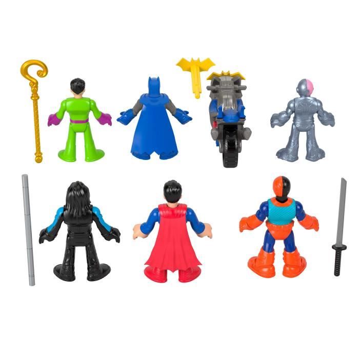Imaginext-DC Super Friends-Coffret de figurines Deluxe avec 9 éléments - Imaginext - HXF94