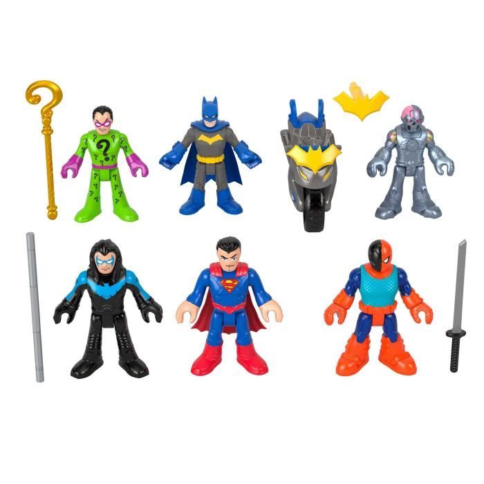 Imaginext-DC Super Friends-Coffret de figurines Deluxe avec 9 éléments - Imaginext - HXF94