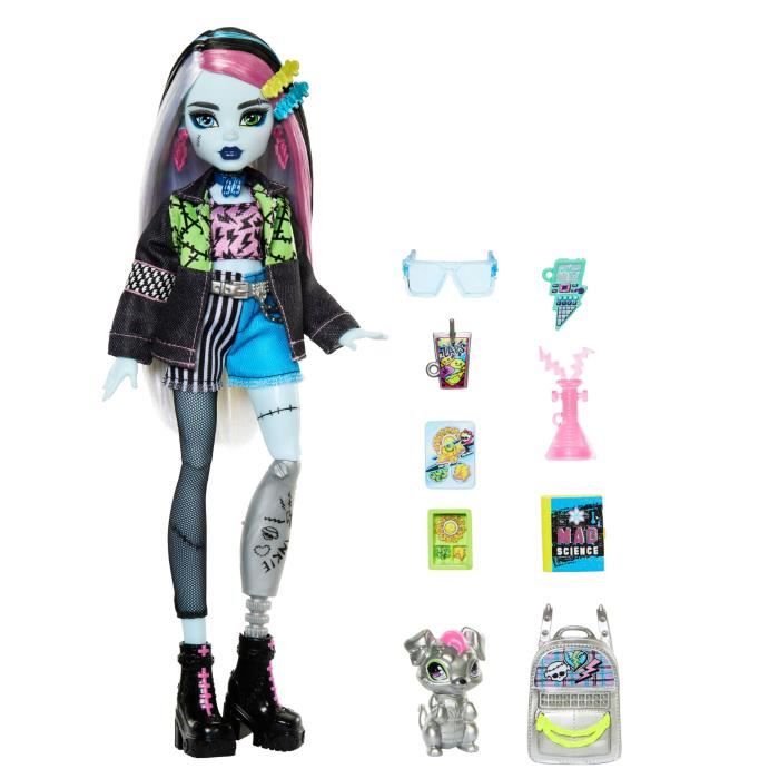 Monster High-Poupée Frankie Stein-Poupée avec animal et accessoires HXH73