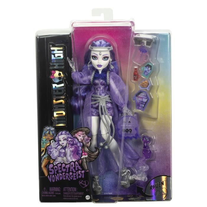 Monster High-Spectra Vondergeist-PoupÈe, furet Rhuen et accessoires HXH77