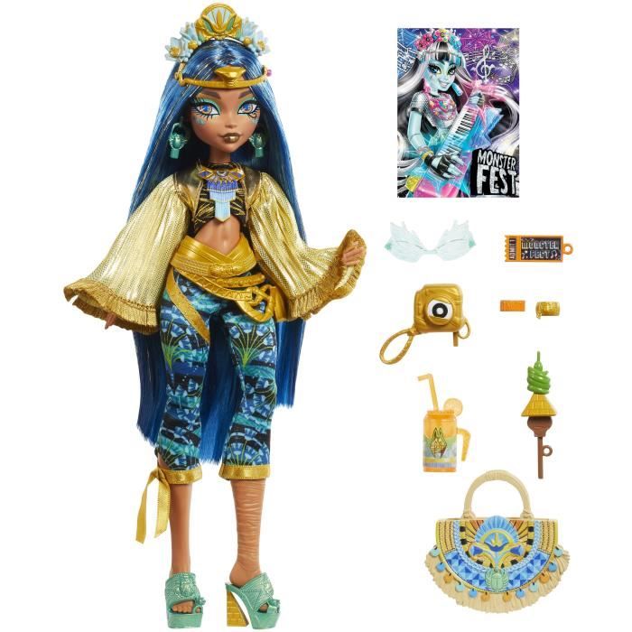 Monster High-PoupÈe Cleo De Nile avec tenue pour le Monster Fest HXH81