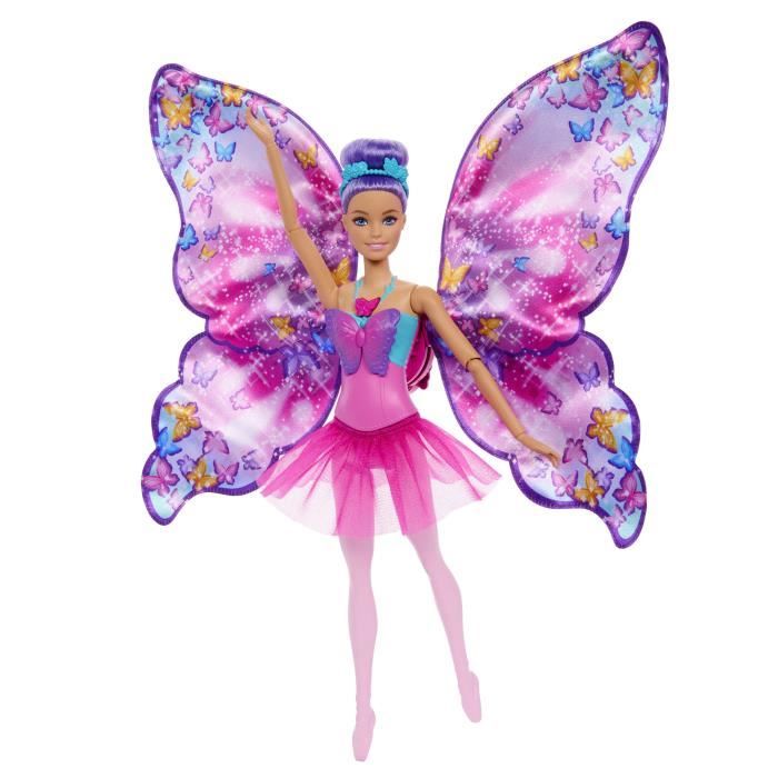 Barbie-De Danseuse a Papillon-Poupée transformation 2 en 1 HXJ10