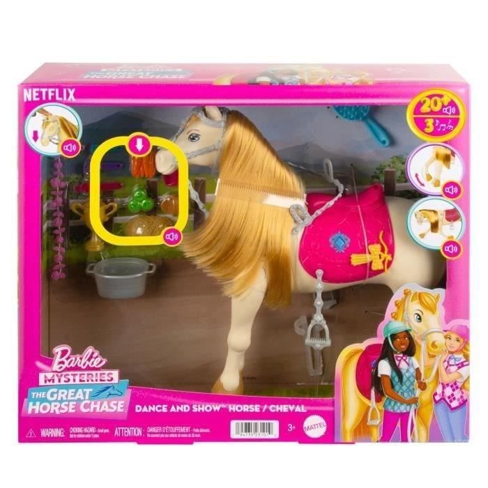 LES MYSTeRES DE BARBIE - a la Poursuite du Cheval Perdu Barbie et son cheval Tornade, HXJ42