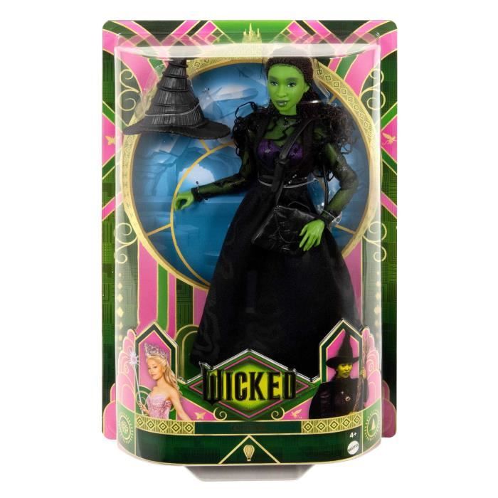 Mattel-Wicked-PoupÈe Elphaba avec accessoires et habillages amovibles - Wicked - HXT62