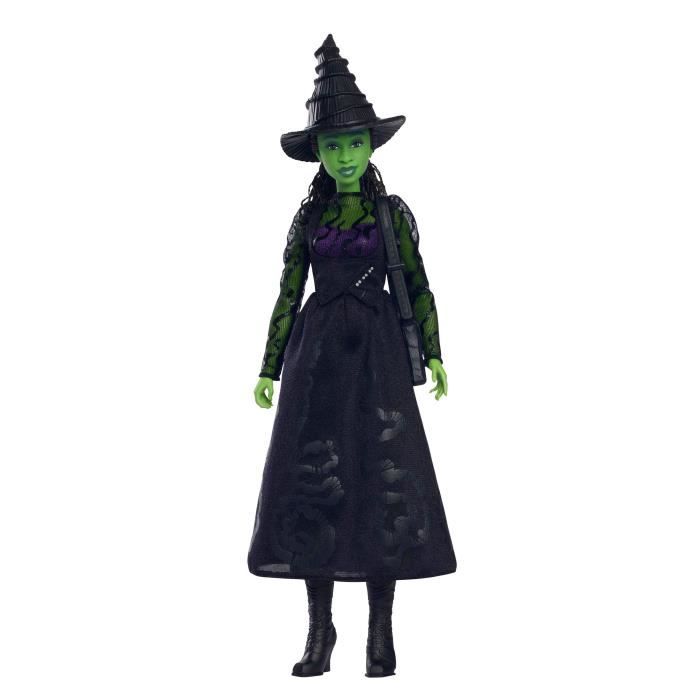 Mattel-Wicked-PoupÈe Elphaba avec accessoires et habillages amovibles - Wicked - HXT62