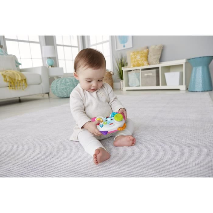 Fisher-Price-manette de jeu et d'apprentissage Rires et …veil HXY11