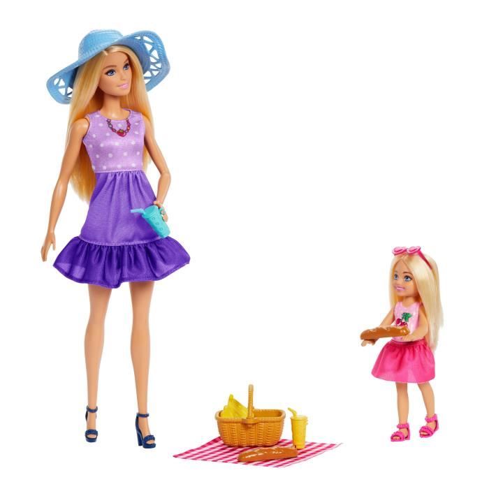 Barbie-Famille Et Amis-Barbie Pique-Nique-Coffret 2 PoupÈes - 3 ans+- JBF43