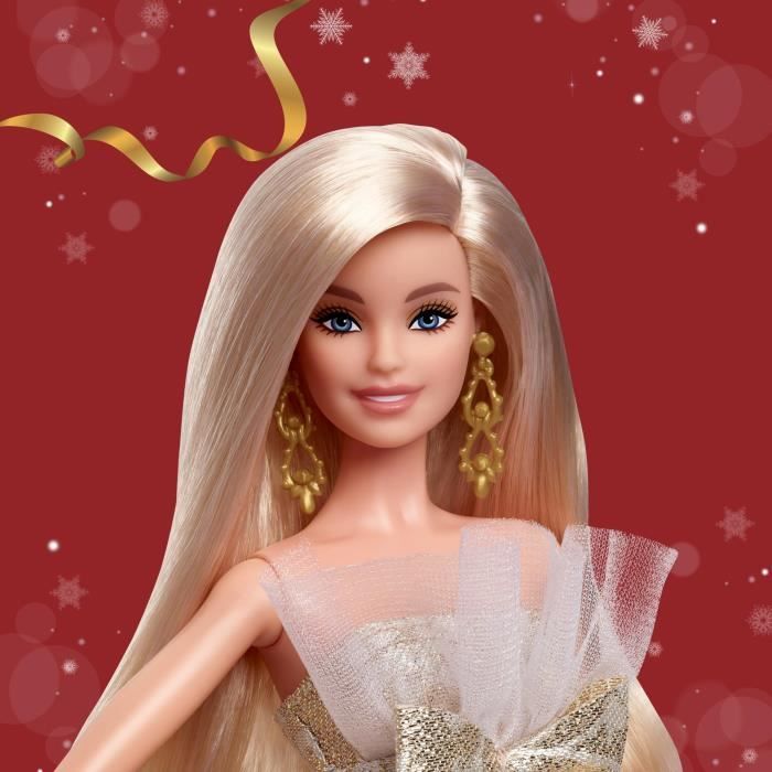 Barbie - Poupée Joyeux Noël - Poupée blonde - JBH95