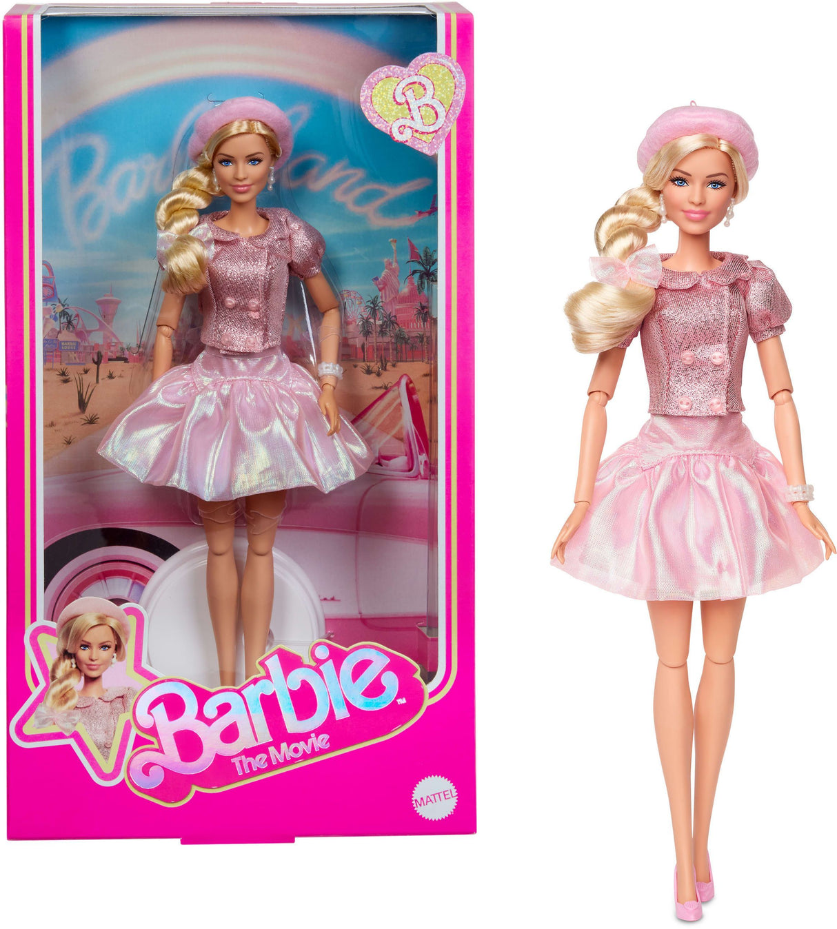 Barbie - Poupée film - Béret rose - Barbie - JBJ53