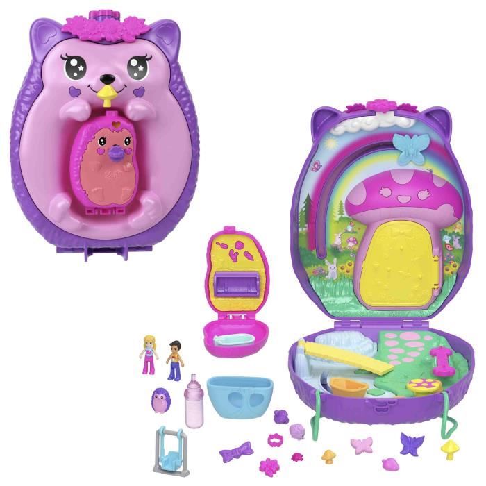 Polly Pocket Maman Et Bébé Hérissons Coffret Sac a Main 2 Figurines - JBJ91 4ans et plus