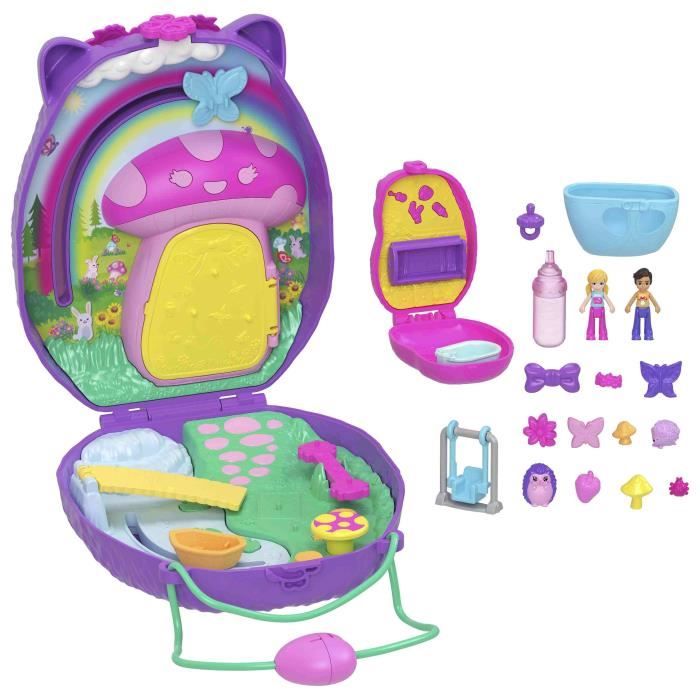 Polly Pocket Maman Et Bébé Hérissons Coffret Sac a Main 2 Figurines - JBJ91 4ans et plus