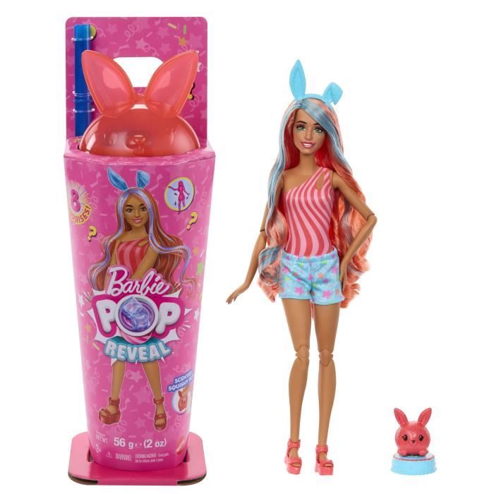 Barbie-Pop Reveal-PoupÈe Lapin Et Accessoires SÈrie Shakes - 3 ans+- JCN87