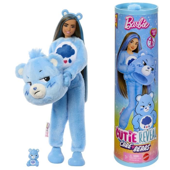 PoupÈe Barbie Cutie Reveal Bisounours Touronchon Bleu - 3ans +- JCN96