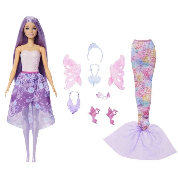 Barbie-PoupÈe Barbie Fantaisie FÈerique-Coffret Avec Accessoires - 3 ans+- JCP74