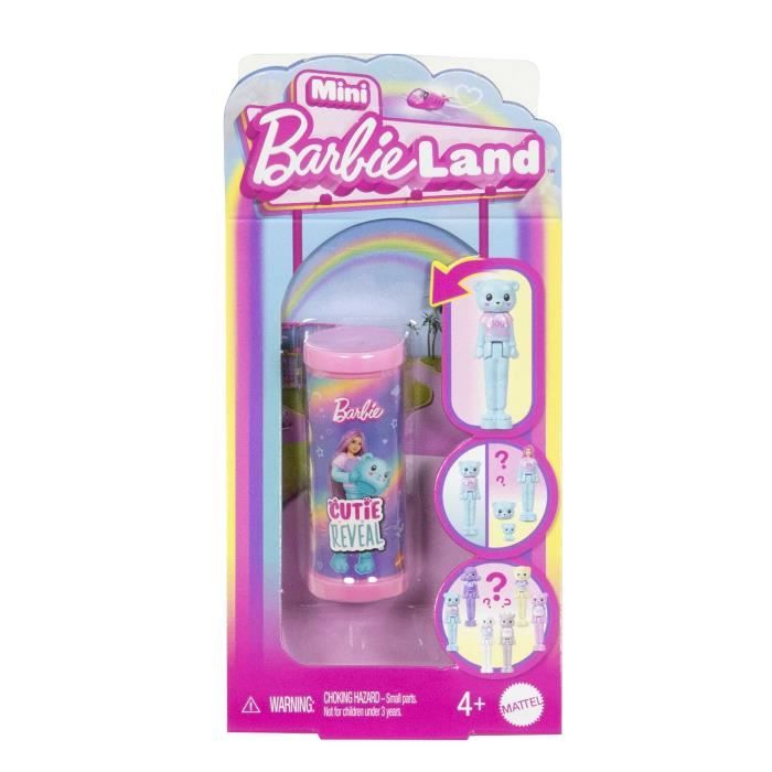 BARBIE PoupÈe Mini-BarbieLand Cutie Reveal-PoupÈe de 3,8†cm - Barbie - JCR15