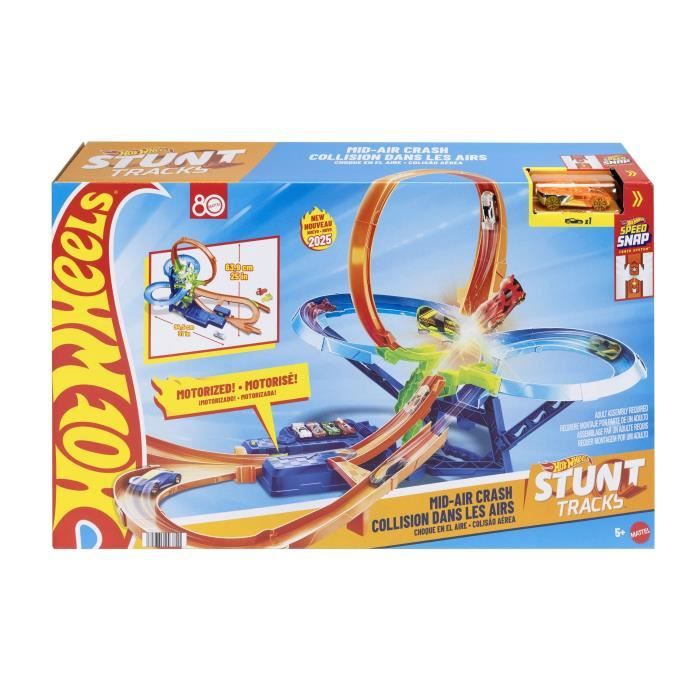 Hot Wheels - Piste Multi Crash - Coffret propulseur motorisé et voiture - Hot Wheels - JFD12