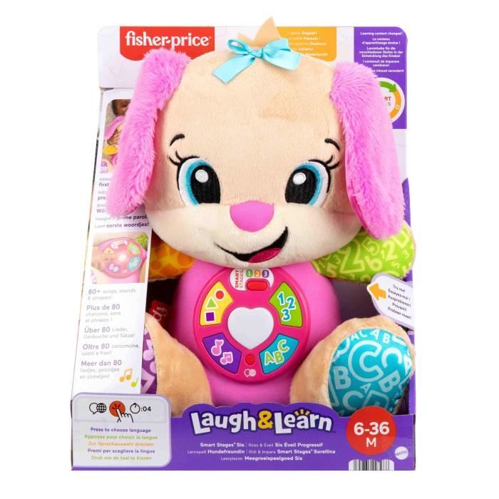 Fisher-Price-Rires Et Éveil-Sis Éveil Progressif-Peluche Musicale JFD31