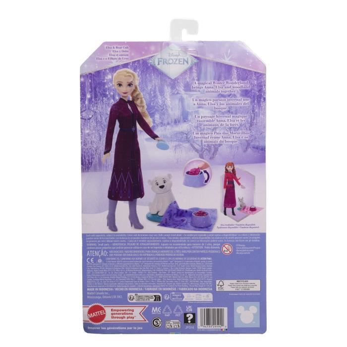 Disney La Reine des Neiges - Coffret Elsa et l'Ourson - 4 accessoires - Disney Frozen - JFG16
