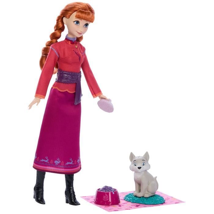 Disney La Reine des Neiges - Coffret Anna et le Louveteau - 4 accessoires - Disney Frozen - JFG17