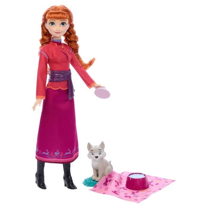 Disney La Reine des Neiges - Coffret Anna et le Louveteau - 4 accessoires - Disney Frozen - JFG17