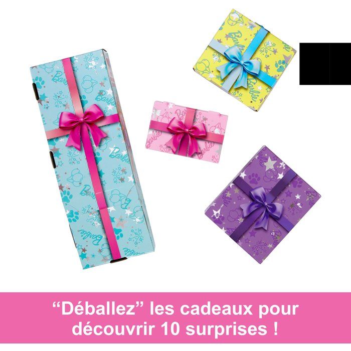 BARBIE Party unboxed chien violet - JFG70