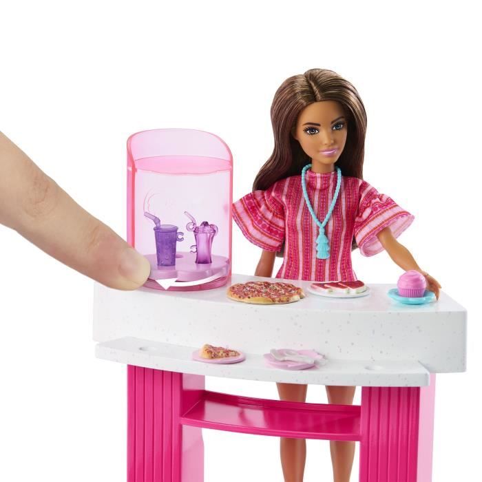 Barbie - Coffret Piscine de Reve - Toboggan et jacuzzi - Plus de 20 accessoires - Barbie - JFP01