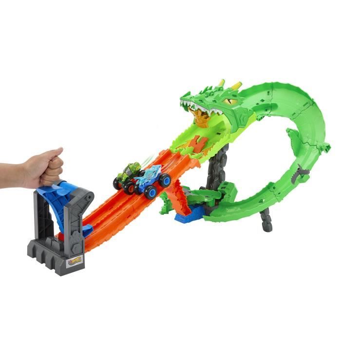 Hot Wheels - Monster Trucks - Coffret Piste Dragon Sharks vs. Dinos - Hot Wheels - JFR06