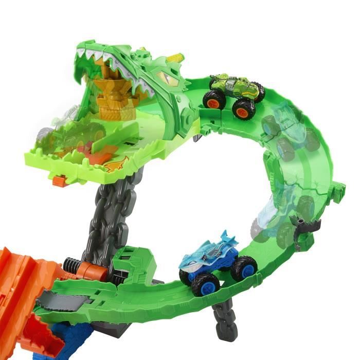 Hot Wheels - Monster Trucks - Coffret Piste Dragon Sharks vs. Dinos - Hot Wheels - JFR06