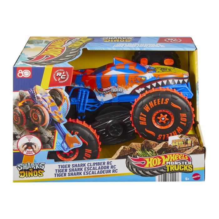 Hot Wheels - Monster Trucks - Véhicule Tiger Shark Escaladeur-a piles - Hot Wheels - JFR39