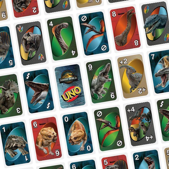 UNO Jurassic World Renaissance - Jeu de cartes - Pour toute la famille - Mattel Games - 7 ans et +