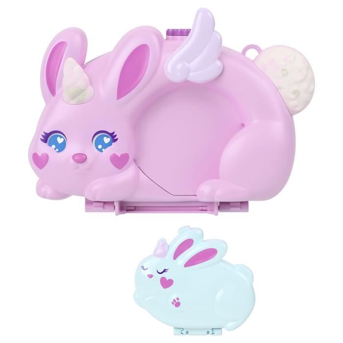 Polly Pocket - Coffret 2 en 1 Lapin - Avec 2 figurines et 12 accessoires - Polly Pocket - JFT88