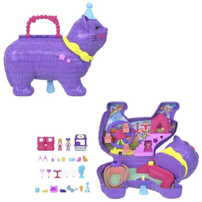 Polly Pocket - Coffret Fete du chaton - Avec mini-figurines et accessoires - Polly Pocket - JFT90