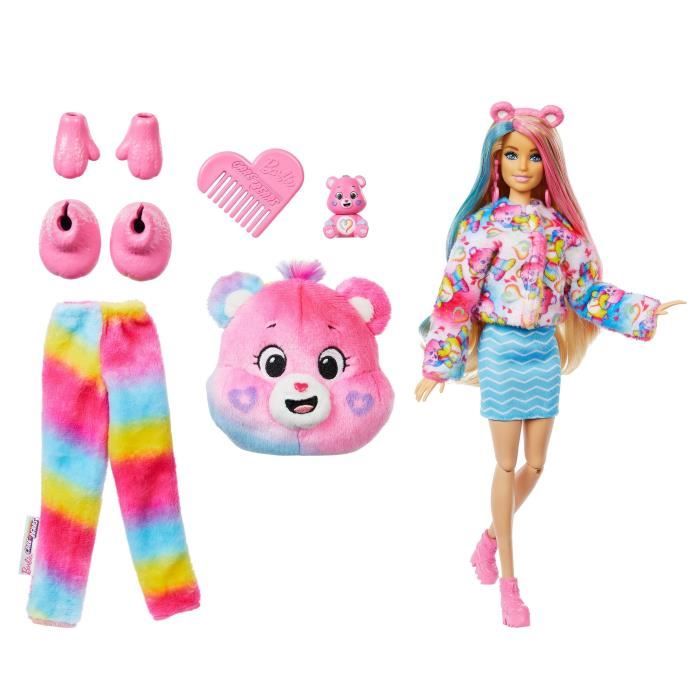Barbie - Poupée Barbie Cutie Reveal Bisounours - Avec 10 surprises - Barbie - JFV60