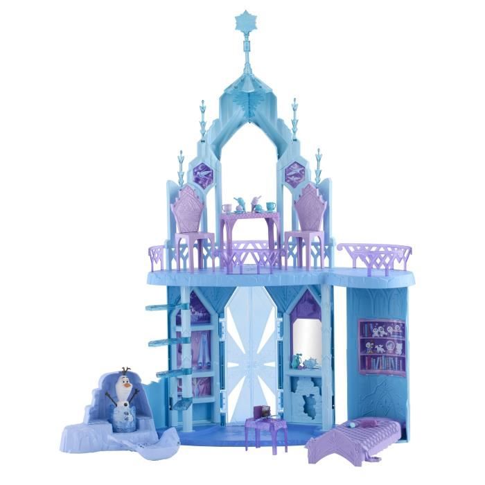 Disney La Reine des Neiges - Palais de glace d'Elsa - Olaf - 21 accessoires - Disney Frozen - JGG41