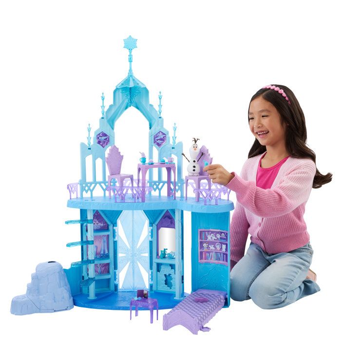 Disney La Reine des Neiges - Palais de glace d'Elsa - Olaf - 21 accessoires - Disney Frozen - JGG41