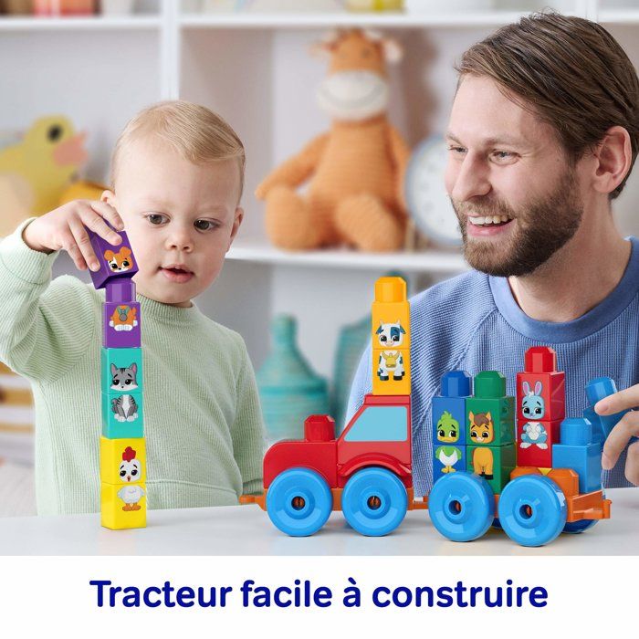 Le tracteur des animaux - des 1 an et demi - Mega Blocks - JKG33