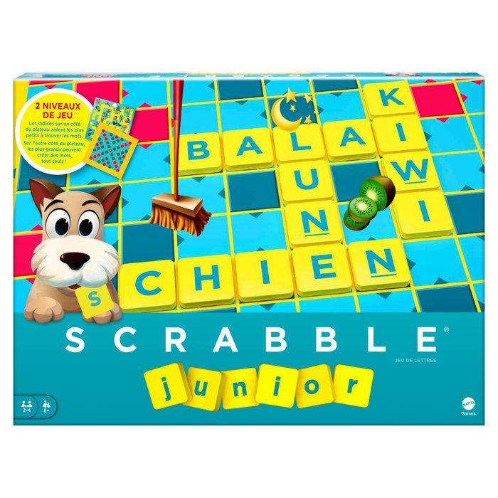 Mattel Games - Scrabble Junior - Jeu de Société - 6 ans et + Y9668