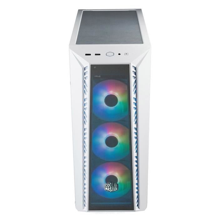 Boîtier PC - COOLER MASTER - MB520-WGNN-S00 - MASTER - BOX 520 Mesh White ARGB