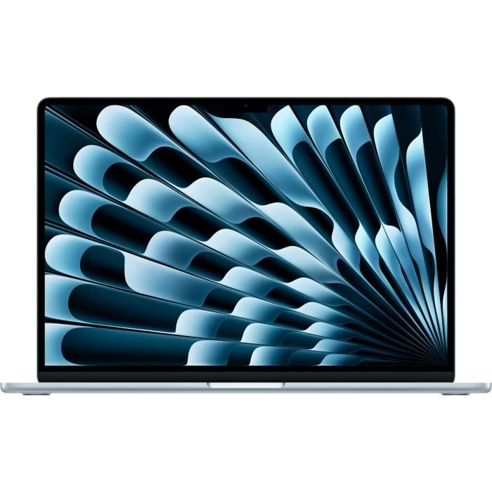 Apple - 15,3 MacBook Air M4 (2025) - RAM 24Go - Stockage 512Go - CPU 10 coeurs - GPU 10 coeurs - Bleu ciel