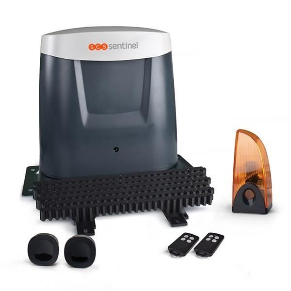 Motorisation 24V a crÈmailleres pour portail coulissant 5m - 500 Kg - OpenGate 3 - SCS SENTINEL