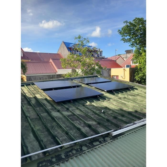 Kit solaire complet - MECAFER - 428416 - 4 Panneaux autoconsommation - 1720 W